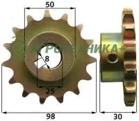Звездочка 014.00184 (3/4X1/2-15 ЗУБ.) для комбайнов Grimme SE 75-20/30/40/50/55