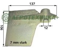 Заслонка 001.00640 лемеха справа для комбайнов Grimme SE 75-20/30/40/50/55